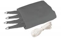 Sonnensegel grau 5.0m, Quadratisch
