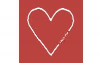 Paper + Design Servietten I love you