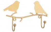 Tranquillo Wandhaken Vögel 16x10x3 cm