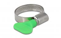 Delock Schlauchschellen, Grün, 10 Stück