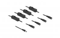 Delock DC 5.5x2.1mm Stecker zu 4x DC Buchse