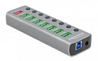 Delock externer USB 3.0 Hub 7-Ports, PD 3.0