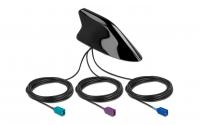 Delock LTE/GSM/GPS/WLAN 3in1 Autodach Ant.