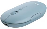 Trust Maus Puck wiederaufladbar blau