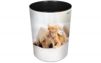 Läufer Papierkorb 13L Hund und Katze