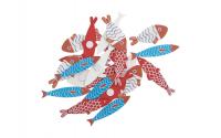Rico Design Sticker Holz Fische bunt