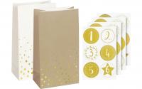 Heyda Adventskalender-Set gross gold