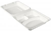 Biopak Menübox 3-Teilung 350/120/120 ml