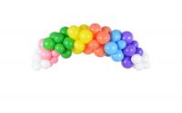 Partydeco Ballon Girlande regenbogenfarbig