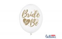 Partydeco Ballons Bride to be, transp/gold