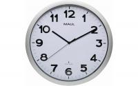 MAUL Wanduhr MAULstep, Weiss, Silberrand