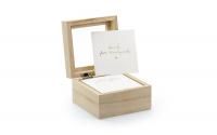 Partydeco Gästebuch Hochzeitsbox, Karten