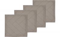 Södahl Serviette Damask Taupe 4er Set