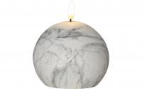 Star Trading LED Pillar Kerze Flamme Marble