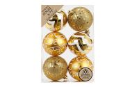 Inge Weihnachtskugel, Gold-Mix, 6 Stk.