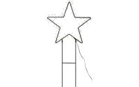 Star Trading Dekoration Barlumi Stern 40cm