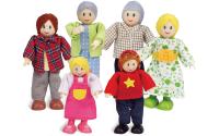 Hape Puppenfamilie helle Hautfarbe 6tlg.