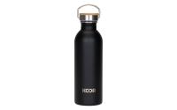 KOOR Flasche 1000ml schwarz Holzdeckel