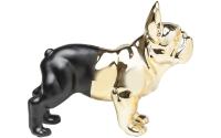 Kare Spardose Bulldogge, Gold-Schwarz