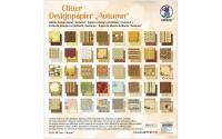 URSUS Designpapier Glitter 190 g/m2 Herbst