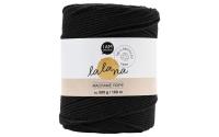 lalana Wolle Macrame rope black
