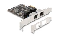 Delock PCI-Express x1 Karte 2xRJ45 Gigabit