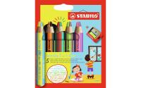 STABILO woody 3in1 duo 5er Spitz
