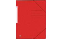 Oxford Gummibandmappe rot