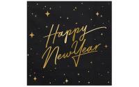 Partydeco Serviette Happy New Year