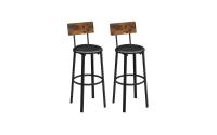 Vasagle Barhocker, 2er Set, Sitzhöhe 75.5cm