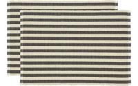 Södahl Tischset Statement Stripe Schwarz