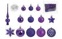 G. Wurm Weihnachtskugel Violett, 111er Set
