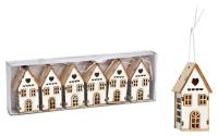 G. Wurm Aufhänger Haus, 6er Set