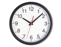 TFA Wanduhr, schwarz-weiss