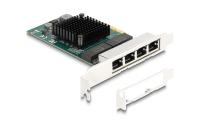 Delock PCI-Express x4 Karte 4xRJ45 Gigabit