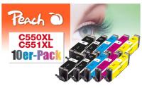 Peach Canon 550XL/551XL, PEA, Multi-10-Pack