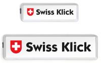 SWISS KLICK Nummernrahmen Langformat SET