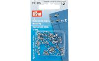 Prym Federhaken und augen, silber
