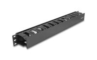 Delock Kabelmanagement Rangierpanel Schwarz