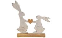 G. Wurm Dekofigur Hasenpaar mit Herz 29 cm
