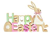 G. Wurm Aufsteller Schriftzug Happy Easter