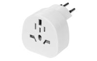 F.power Reiseadapter Welt-CH asym, weiss