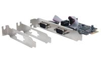 Exsys PCIe 2S Seriell RS-232 Karte