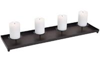 G. Wurm Adventskerzen Halter 60cm Schwarz