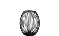 Leonardo Laterne 24 schwarz mit LED