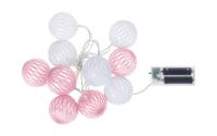 COCON Baumwollgarn Lichterkette rosa/weiss