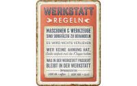 Nostalgic Art Schild Werkstatt-Regeln