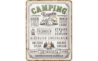 Nostalgic Art Schild Camping-Regeln