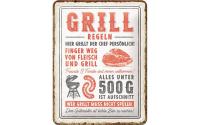 Nostalgic Art Schild Grill-Regeln
