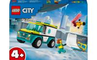 LEGO Rettungswagen und Snowboarder